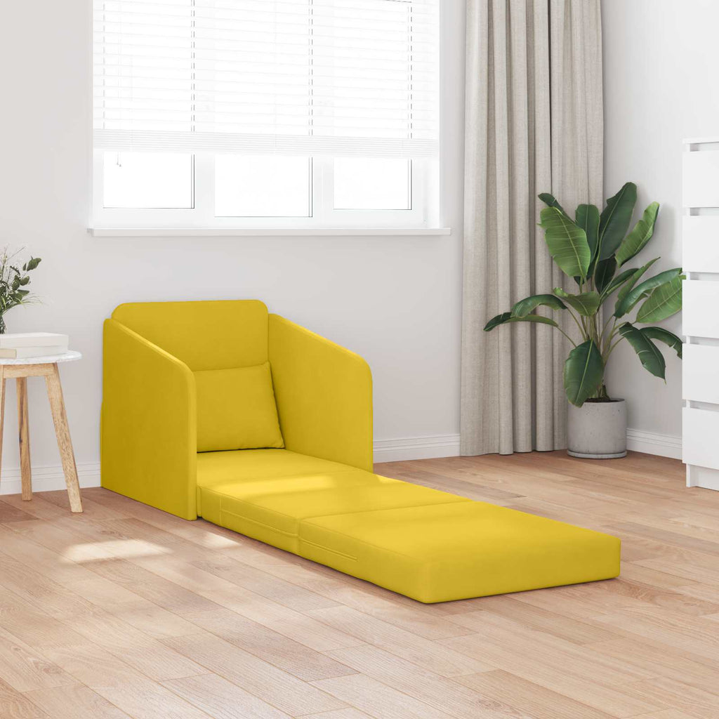 Sofá cama Amarillo 65 x 80 x 83 cm Terciopelo