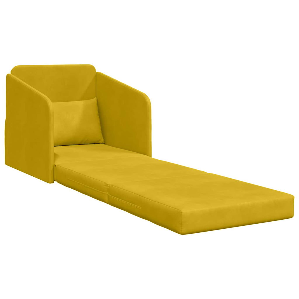 Sofá cama Amarillo 65 x 80 x 83 cm Terciopelo