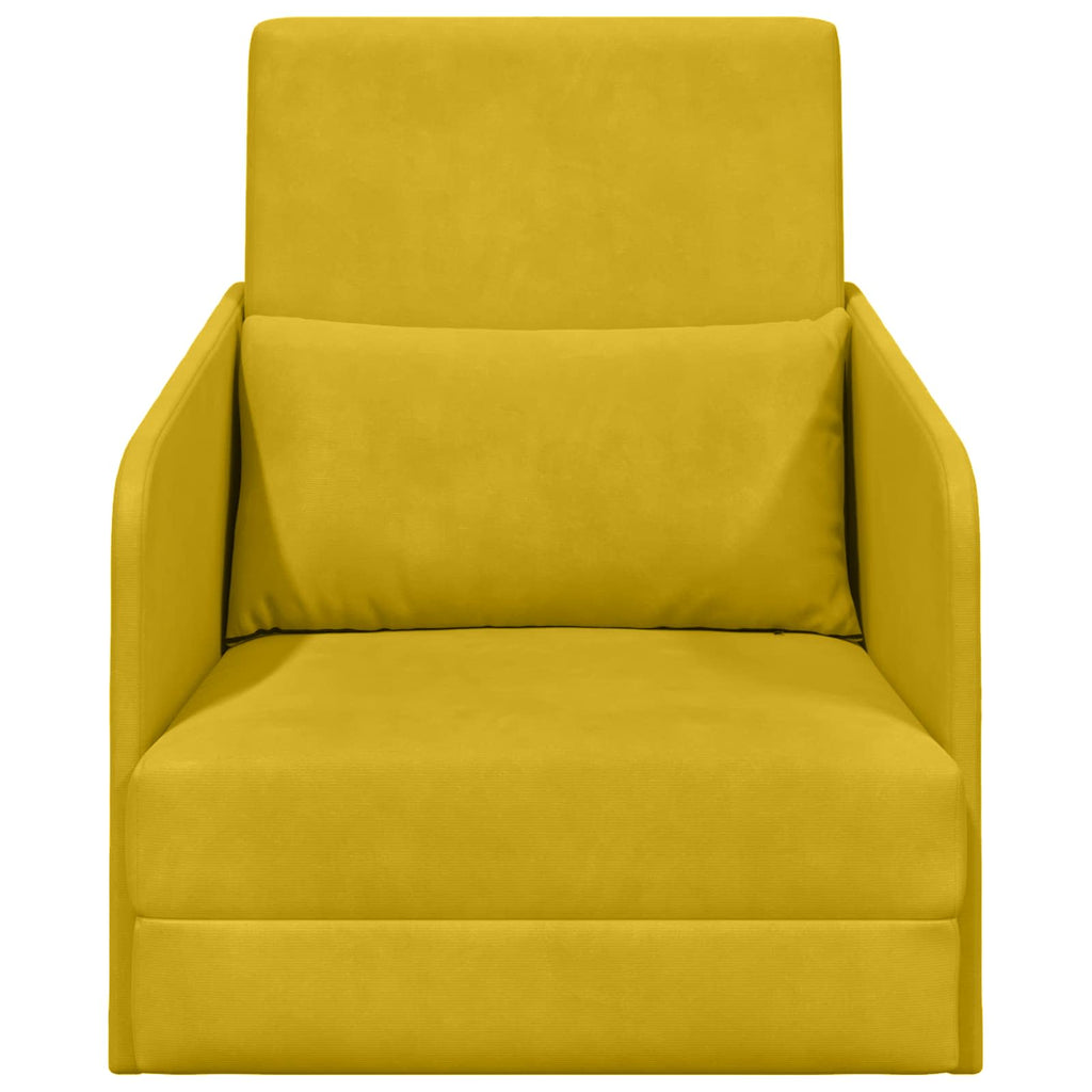 Sofá cama Amarillo 65 x 80 x 83 cm Terciopelo