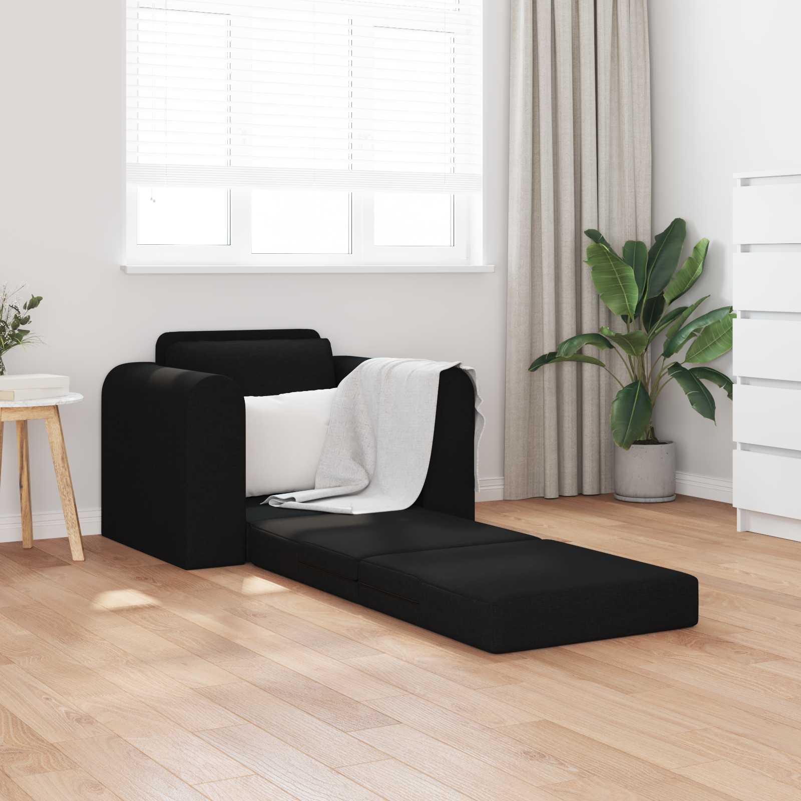 Sofa bed 60cm Dark yellow fabric