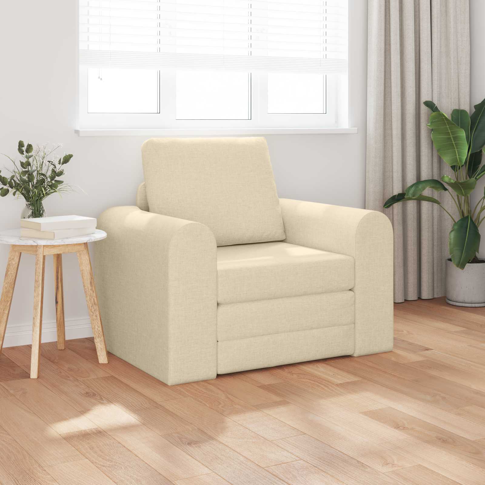 Sofa bed 60cm Dark yellow fabric