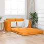 Sofá cama 60cm Amarillo oscuro tela