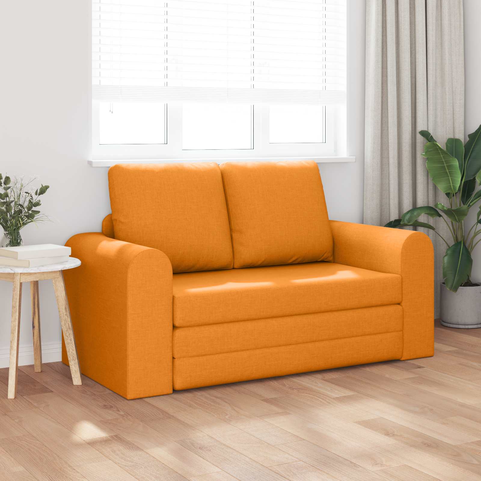Sofá cama 60cm Amarillo oscuro tela