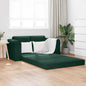 Velvet Yellow Sofa Bed 148 x 71 x 83 cm