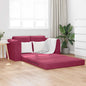 Velvet Yellow Sofa Bed 148 x 71 x 83 cm