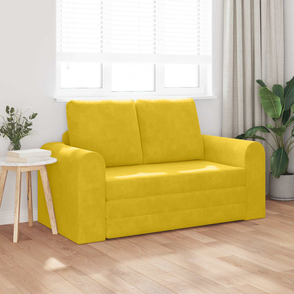 Sofá cama Amarillo 148 x 71 x 83 cm Terciopelo