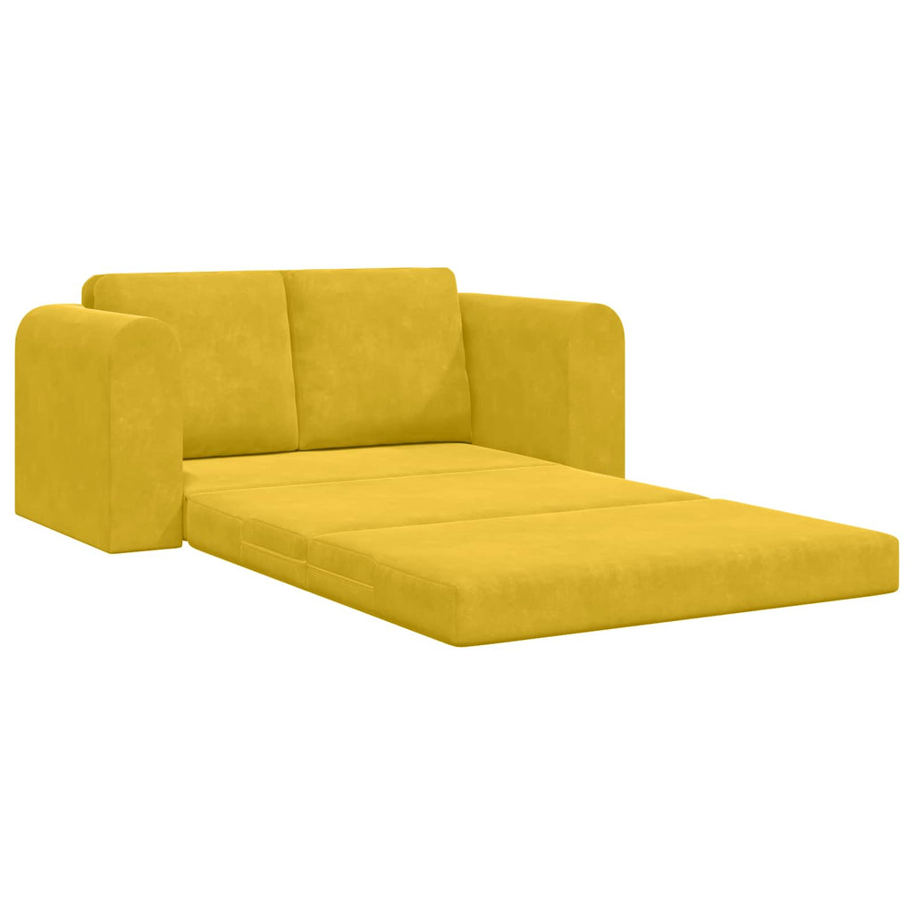 Sofá cama Amarillo 148 x 71 x 83 cm Terciopelo