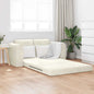Velvet Yellow Sofa Bed 148 x 71 x 83 cm
