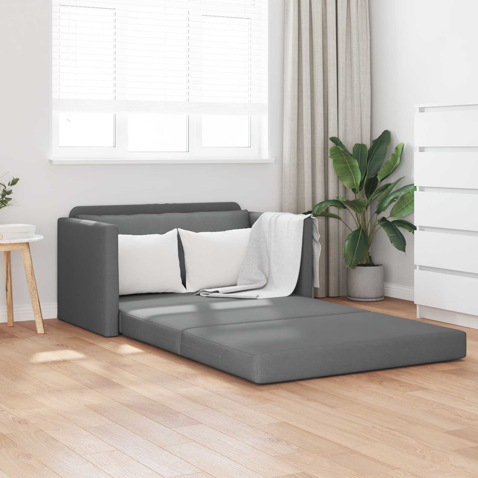 Sofá cama 110cm Amarillo oscuro tela