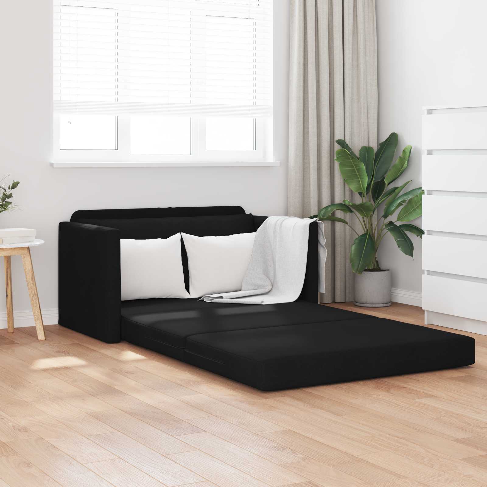 Sofá cama 110cm Amarillo oscuro tela
