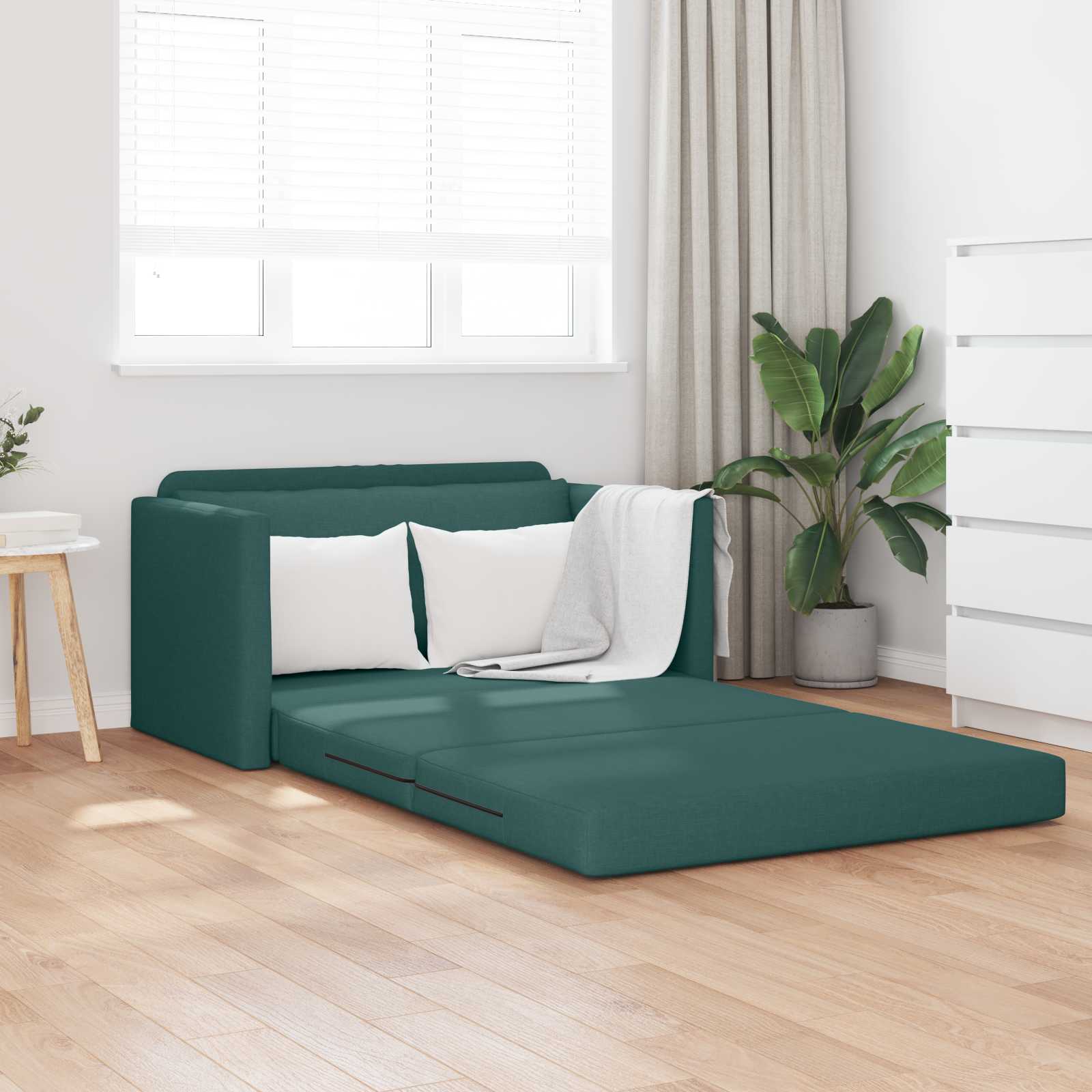 Sofá cama 110cm Amarillo oscuro tela