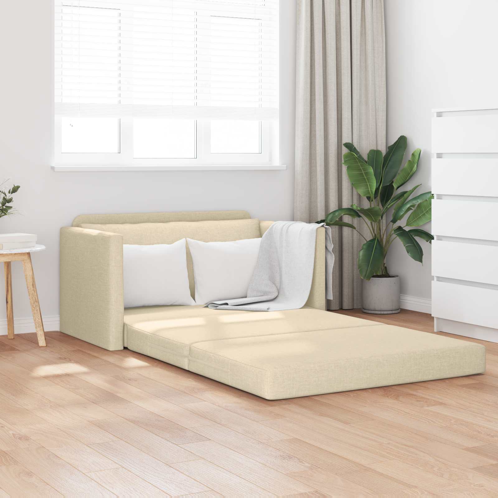 Sofá cama 110cm Amarillo oscuro tela