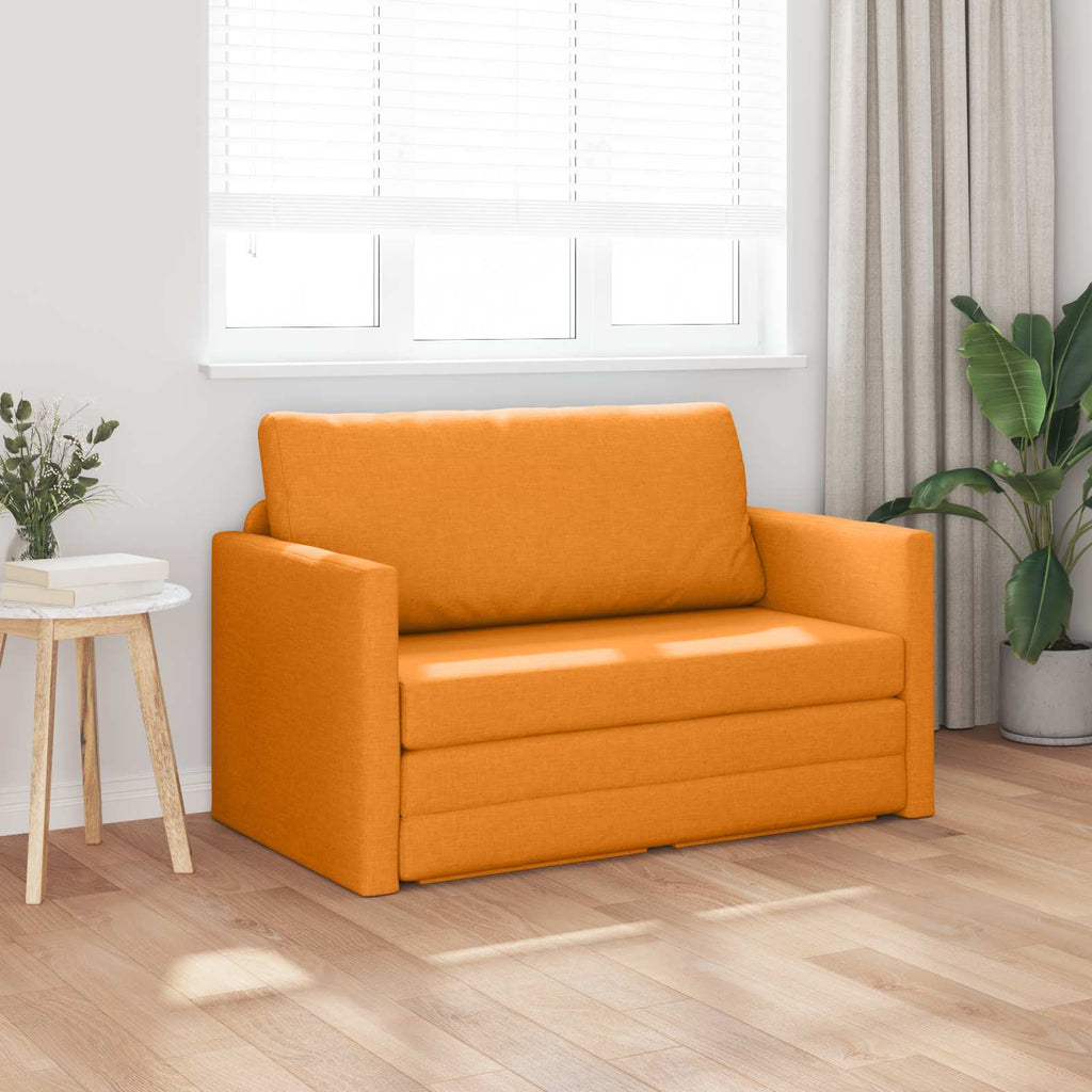 Sofá cama 110cm Amarillo oscuro tela