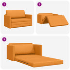 Sofá cama 110cm Amarillo oscuro tela