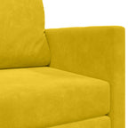 Sofá cama Amarillo girasol 124 x 71 x 78 cm Terciopelo