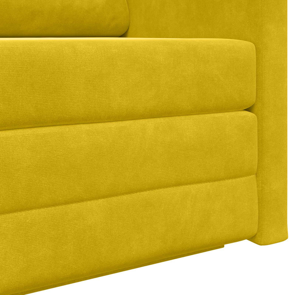 Sofá cama Amarillo girasol 124 x 71 x 78 cm Terciopelo