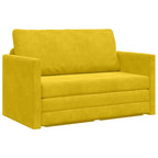 Sofá cama Amarillo girasol 124 x 71 x 78 cm Terciopelo