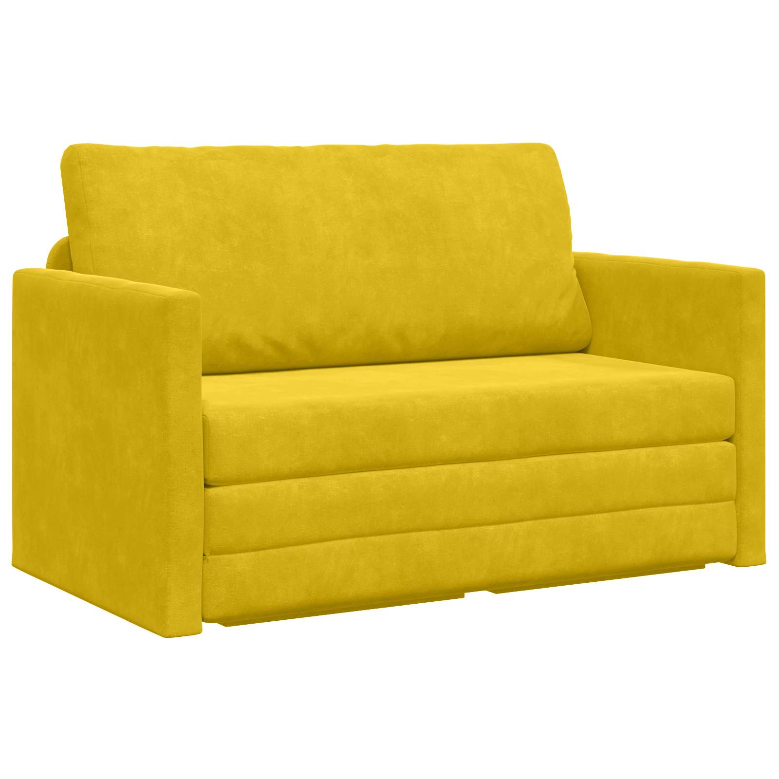 Sofá cama Amarillo girasol 124 x 71 x 78 cm Terciopelo