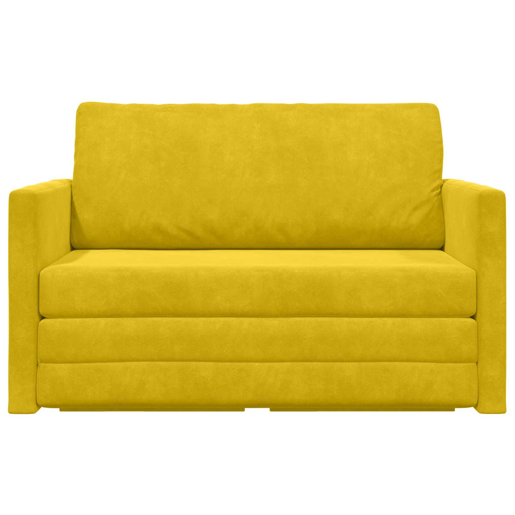 Sofá cama Amarillo girasol 124 x 71 x 78 cm Terciopelo