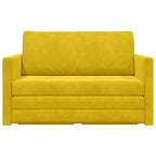 Sofá cama Amarillo girasol 124 x 71 x 78 cm Terciopelo