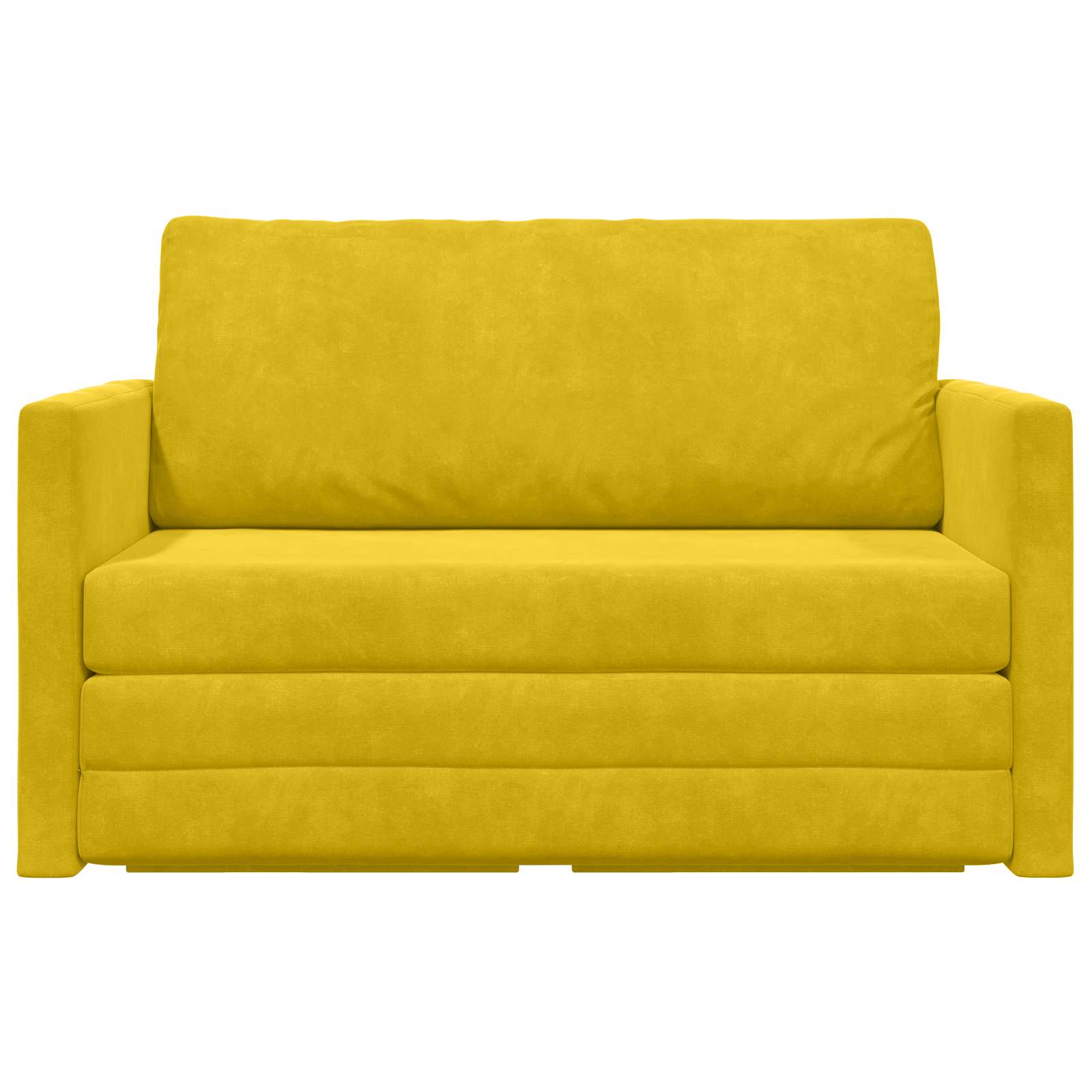 Sofá cama Amarillo girasol 124 x 71 x 78 cm Terciopelo