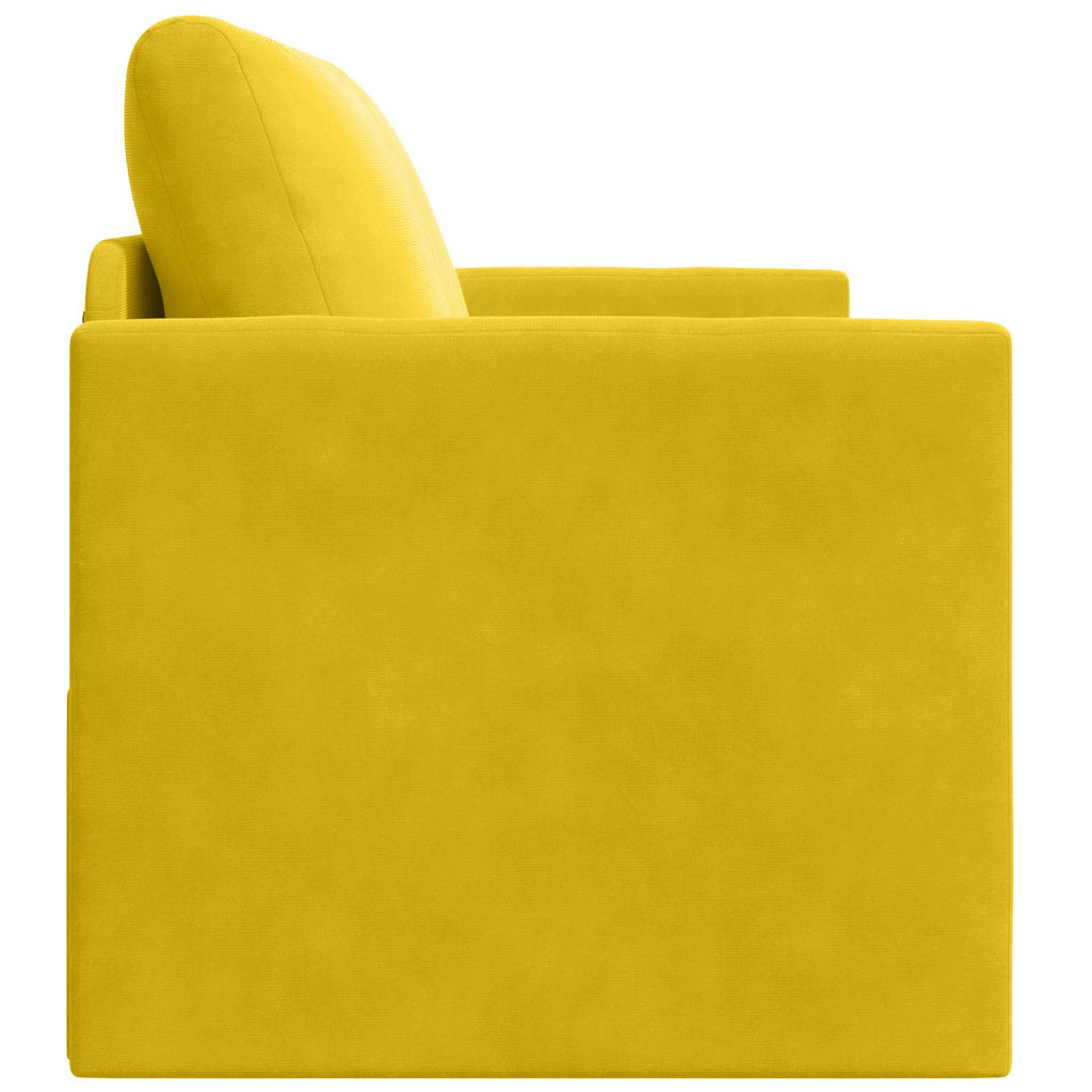Sofá cama Amarillo girasol 124 x 71 x 78 cm Terciopelo