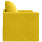 Sofá cama Amarillo girasol 124 x 71 x 78 cm Terciopelo