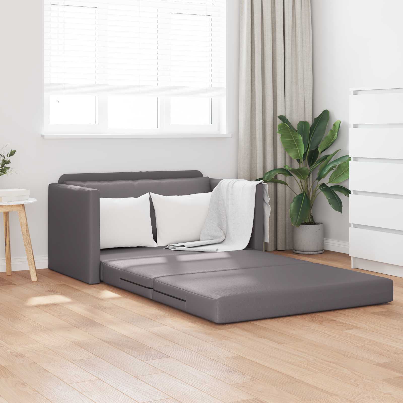 Sofá cama 124 x 71 x 78 cm Cuero artificial