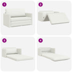 Sofá cama 124 x 71 x 78 cm Cuero artificial