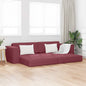 Sofá cama Amarillo oscuro 245 x 78 x 77 cm tela