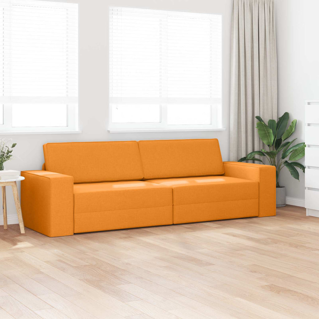 Sofá cama Amarillo oscuro 245 x 78 x 77 cm tela