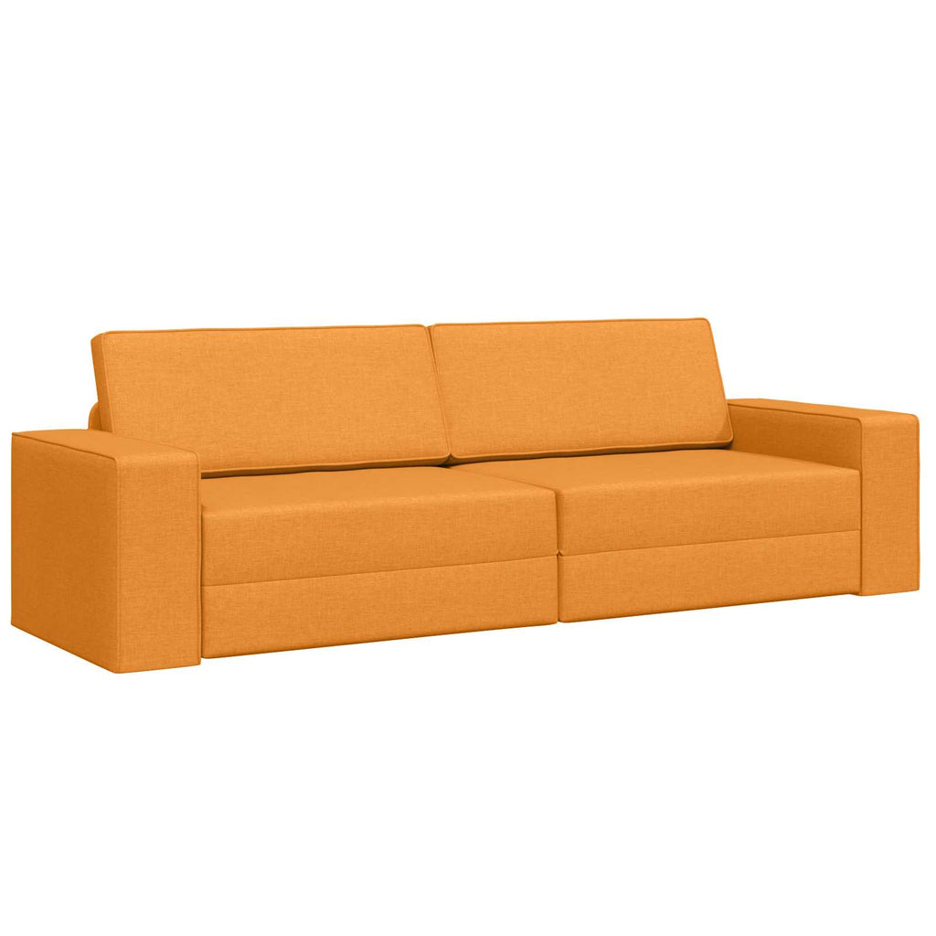 Sofá cama Amarillo oscuro 245 x 78 x 77 cm tela