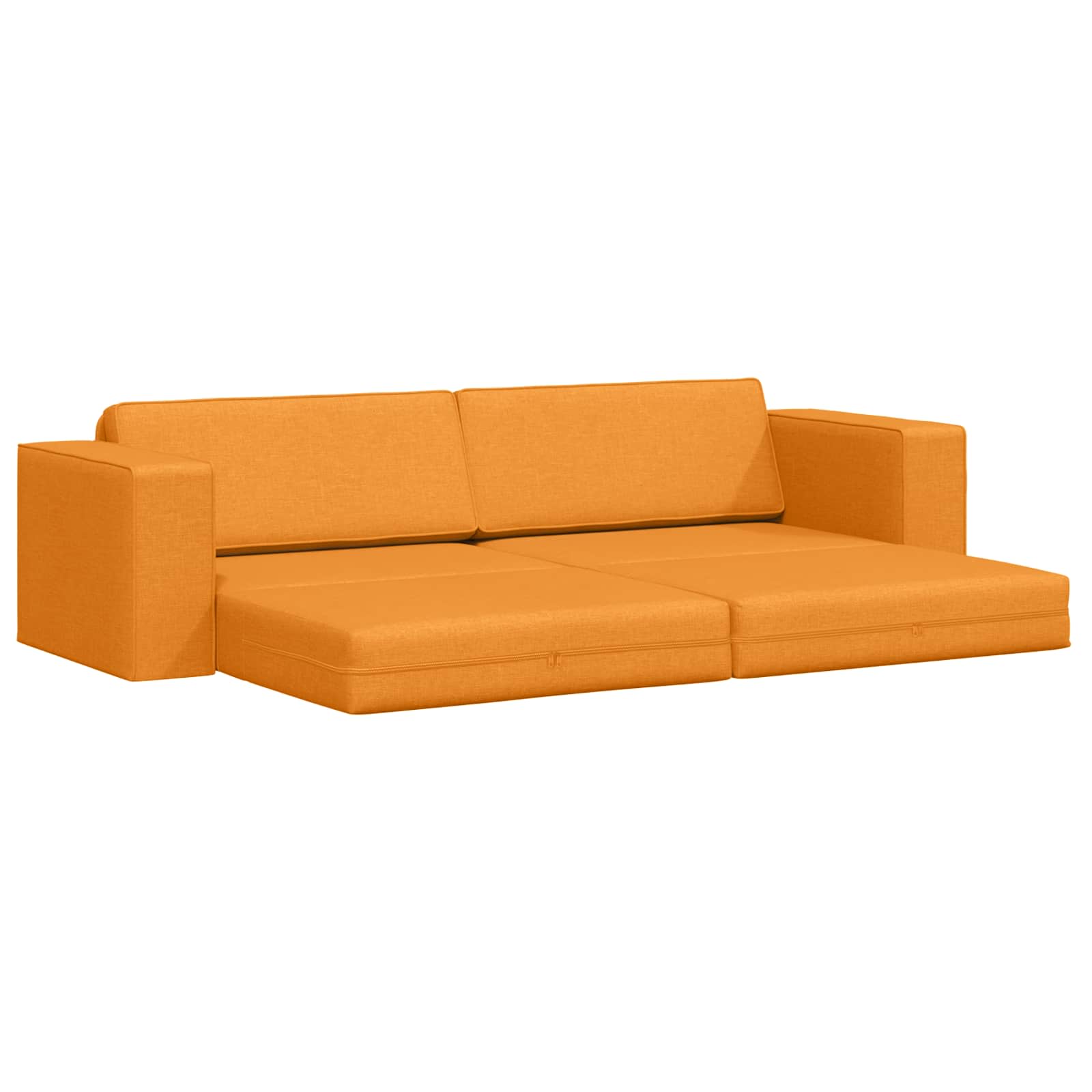Sofá cama Amarillo oscuro 245 x 78 x 77 cm tela