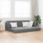 Sofá-cama de piso Amarillo 213 x 70 x 77 cm Terciopelo