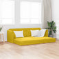 Sofá-cama de piso Amarillo 213 x 70 x 77 cm Terciopelo