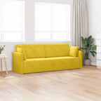 Sofá-cama de piso Amarillo 213 x 70 x 77 cm Terciopelo
