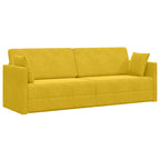 Sofá-cama de piso Amarillo 213 x 70 x 77 cm Terciopelo