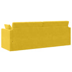 Sofá-cama de piso Amarillo 213 x 70 x 77 cm Terciopelo