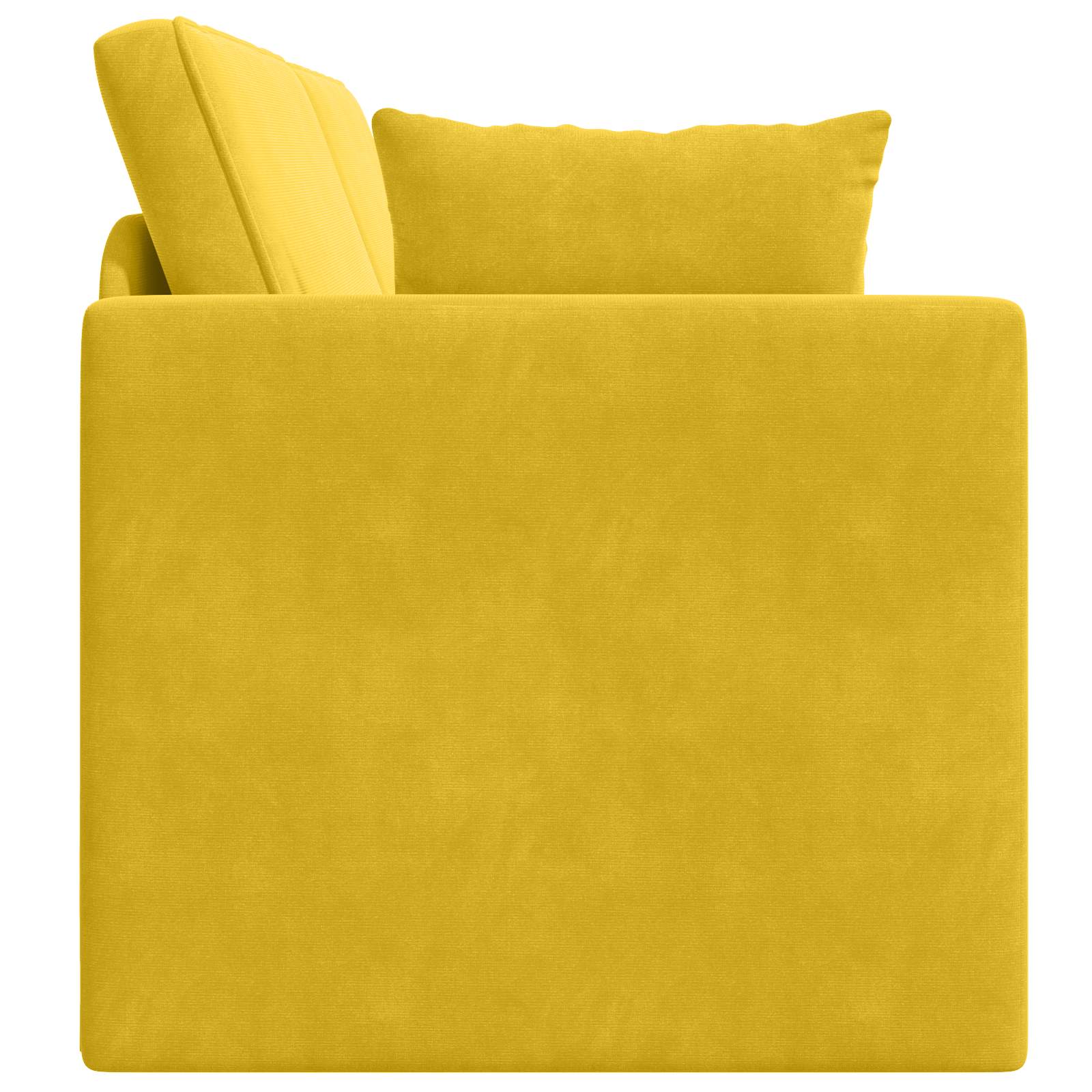 Sofá-cama de piso Amarillo 213 x 70 x 77 cm Terciopelo