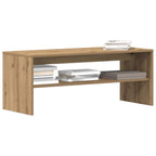 Mueble de TV madera de ingeniería negro 80x35x40 cm