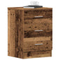 Sonoma Grey Plywood Bedside Table 38x35x56 cm