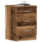 Bedside tables 2 pcs brown oak plywood 38x35x56 cm