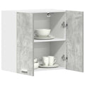 Armario de pared de cocina madera de ingeniería gris hormigón