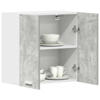 Armario de pared de cocina madera de ingeniería gris hormigón