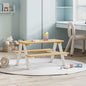 Mesa infantil con bancos "IRUN" 90x79,5x50 cm madera maciza