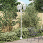 Garden Lamp 57 x 49 x 241 cm Aluminum and Glass