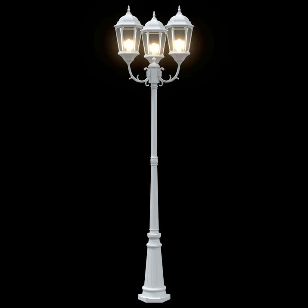Luz de Jardín 57 x 49 x 241 cm Aluminio y Cristal