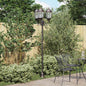 Garden Lamp 57 x 49 x 241 cm Aluminum and Glass