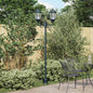 Garden Lamp 57 x 49 x 241 cm Aluminum and Glass