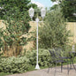 Garden Lamp 57 x 49 x 241 cm Aluminum and Glass